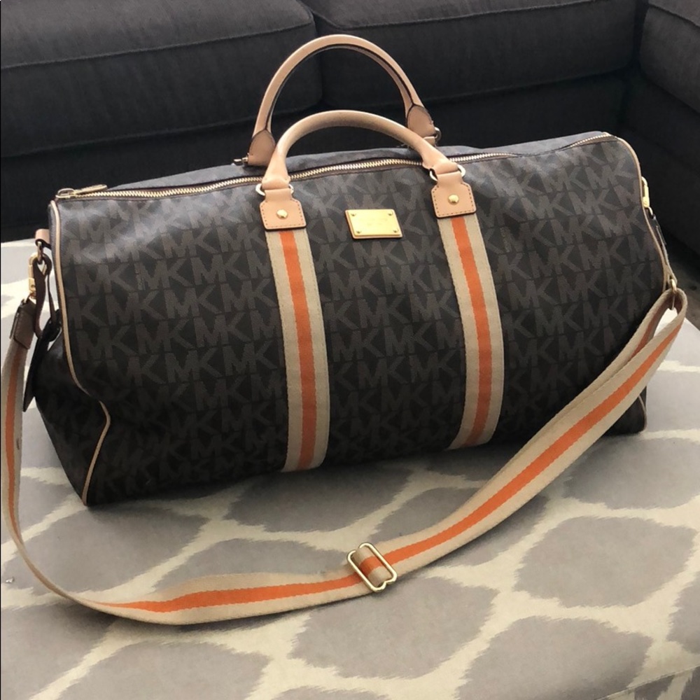 Michael Kors travel duffel bag brown